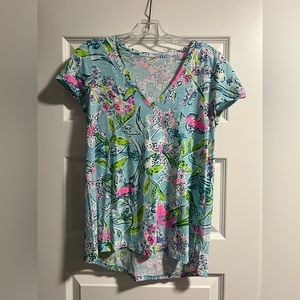 Lilly Pulitzer Etta V-Neck printed shirt